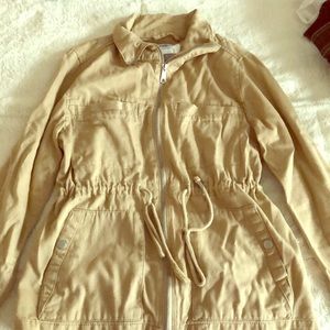 Beige zip up jacket